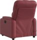 vidaXL Rozkładany fotel masujący, winna czerwień, obity sztuczną skórą 4