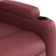vidaXL Rozkładany fotel masujący, winna czerwień, obity sztuczną skórą 9