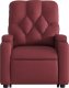 vidaXL Podnoszony fotel masujący, rozkładany, winna czerwień 8