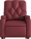 vidaXL Rozkładany fotel pionizujący z masażem, elektryczny, bordowy 8