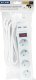 Blow 98-084# Przedłużacz sieciowy pr-470wsp/usb 4-gniazda+usb z uziemieniem+wyłącznik 3m biały 3x1,5mm 1