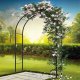 Vilde Pergola ogrodowa, metalowa, 145x235cm, czarna 1