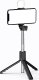 Selfie stick Hurtel Selfie stick WR1YXS teleskopowy tripod 0.71m z okrągłą lampą - czarny 3