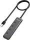 HUB USB Mokin HUB 5 w 1 MOKiN USB-A3.0 do 4xUSB-A + 1xUSB-C DC (czarny) 1