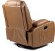 Mebel Elite Fotel Masujący BOX Rozkładany z Podnóżkiem Karmelowy Ekoskóra Nowoczesny 16