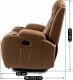 Mebel Elite Fotel Masujący BOX Rozkładany z Podnóżkiem Karmelowy Ekoskóra Nowoczesny 19