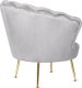 Mebel Elite Zestaw Dwuosobowa Sofa ZENDAYA i Fotel Wypoczynkowy ANGEL Szary Muszelka Glamour do Salonu 18