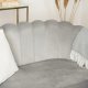 Mebel Elite Zestaw Dwuosobowa Sofa ZENDAYA i Fotel Wypoczynkowy ANGEL Szary Muszelka Glamour do Salonu 4