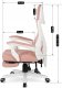 Fotel Mebel Elite Fotel Gamingowy Obrotowy BING Różowy/biały z Podnóżkiem Nowoczesny 14
