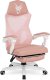 Fotel Mebel Elite Fotel Gamingowy Obrotowy BING Różowy/biały z Podnóżkiem Nowoczesny 7