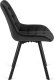 Mebel Elite Zestaw Stół Okrągły Rozkładany HARRY 102-142 cm Dąb Riviera/Czarny i 4 Krzesła Tapicerowane do Salonu RICK Czarne Welurowe Loft 14