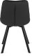 Mebel Elite Zestaw Stół Okrągły Rozkładany HARRY 102-142 cm Dąb Riviera/Czarny i 4 Krzesła Tapicerowane do Salonu RICK Czarne Welurowe Loft 15