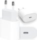 Ładowarka Apple Ładowarka sieciowa oryginalna Apple USB-C typ C 20W szybka MHJE3ZM/A do iPhone adapter kostka Biała 1