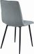 Leobert Krzesło LIBRA - aksamit srebrno-szary / nogi czarne x 4 4