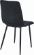 Leobert Krzesło LIBRA - czarny aksamit / nogi czarne x 4 4