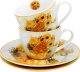 DUO Zestaw 2 filiżanek do espresso 100 ml + spodki Sunflowers 4