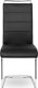 Mebel Elite Krzesło Tapicerowane do Jadalni LOCA Czarne Na Płozach Ekoskóra Nowoczesne 7
