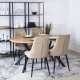 Mebel Elite Krzesło Tapicerowane do Salonu CORK Beż Welurowe Nowoczesne Loft 2