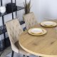 Mebel Elite Krzesło Tapicerowane do Salonu CORK Beż Welurowe Nowoczesne Loft 3