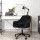 Krzesło biurowe Mebel Elite Fotel Biurowy Gabinetowy Obrotowy LUCY Czarny Welurowy Nowoczesny Loft 1