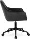 Krzesło biurowe Mebel Elite Fotel Biurowy Gabinetowy Obrotowy LUCY Czarny Welurowy Nowoczesny Loft 8