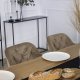 Mebel Elite Krzesło Tapicerowane do Salonu VIKI Beżowe Welurowe Nowoczesne Loft 3
