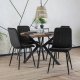 Mebel Elite Stół Okrągły Rozkładany LUKAS 100-250 cm Dąb rustykalny Nowoczesny Loft 1
