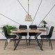 Mebel Elite Stół Okrągły Rozkładany LUKAS 100-250 cm Dąb rustykalny Nowoczesny Loft 2