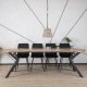 Mebel Elite Stół Okrągły Rozkładany LUKAS 100-250 cm Dąb rustykalny Nowoczesny Loft 3