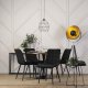 Mebel Elite Stół Okrągły LINO 100 cm Dąb Rustykalny/Czarny Nowoczesny Loft 2