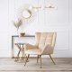 Mebel Elite Fotel Uszak Wypoczynkowy VINCENT Kremowy Welurowy Nowoczesny Loft 1