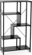 Mebel Elite Regał Otwarty Wysoki TIM Asymetryczny Czarny Metalowy Stelaż Loft 6