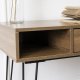 Biurko Mebel Elite Biurko Industrialne z Szufladą LAMICA 100 cm Orzech/Czarne Loft Czarny Stelaż 7