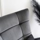 Mebel Elite Fotel Bujany na Biegunach Uszak Wypoczynkowy JACKSON Szary Welurowy do Salonu Nowoczesny 5