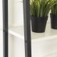 Mebel Elite Regał Otwarty Wysoki ERVA na Książki do Salonu Biały/Czarny Nowoczesny Loft 3