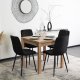 Mebel Elite Stół Rozkładany Kwadratowy MAX 80-160 cm Dąb Riviera do Jadalni Kuchni Nowoczesny Loft 1