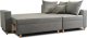 Mebel Elite Narożnik z Funkcją Spania i Pojemnikiem Welurowy MARKUS 238 cm Szary Prawy Nowoczesny 14