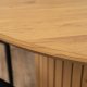 Mebel Elite Stół Okrągły Rozkladany z Lamelami CHARLES 120-160 cm Dąb Nowoczesny Loft 7