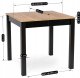 Mebel Elite Stół Kwadratowy Rozkładany BEN 80-200 cm Dąb Craft Nowoczesny Loft 13