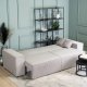 Mebel Elite Sofa Rozkładana z Funkcją Spania Dwuosobowa AMIR Szara Sztruksowa Nowoczesna do Salonu 2