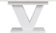 Mebel Elite Stół Prostokątny Rozkładany CLARK 120-160 cm Biały Połysk Glamour 11