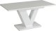 Mebel Elite Stół Prostokątny Rozkładany CLARK 120-160 cm Biały Połysk Glamour 9