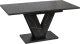 Mebel Elite Stół Prostokątny Rozkładany CLARK 120-160 cm Czarny Marmur Glamour 8
