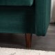 Mebel Elite Sofa z Funkcją Spania Wersalka Rozkładana Dwuosobowa TIVIOLI Zielona Welurowa Nowoczesna do Salonu 4