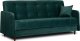 Mebel Elite Sofa z Funkcją Spania Wersalka Rozkładana Dwuosobowa TIVIOLI Zielona Welurowa Nowoczesna do Salonu 7
