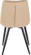 Mebel Elite Zestaw Stół Prostokątny Rozkładany CLARK 120-160 cm Dąb Artisan/Czarny i 4 Krzesła Tapicerowane do Jadalni RIO Beżowe Welurowe 15