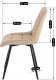 Mebel Elite Zestaw Stół Prostokątny Rozkładany CLARK 120-160 cm Dąb Artisan/Czarny i 4 Krzesła Tapicerowane do Jadalni RIO Beżowe Welurowe 18