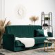 Mebel Elite Sofa z Funkcją Spania Wersalka Rozkładana Dwuosobowa PORTO Zielona Nowoczesna do Salonu 1