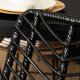 Mebel Elite Hoker Rattanowy JERRY Ogrodowy Krzesło Barowe Czarny Boho 7