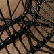 Mebel Elite Hoker Rattanowy JERRY Ogrodowy Krzesło Barowe Czarny Boho 8